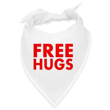 Free hugs - Bandana - Weiß - Vorne