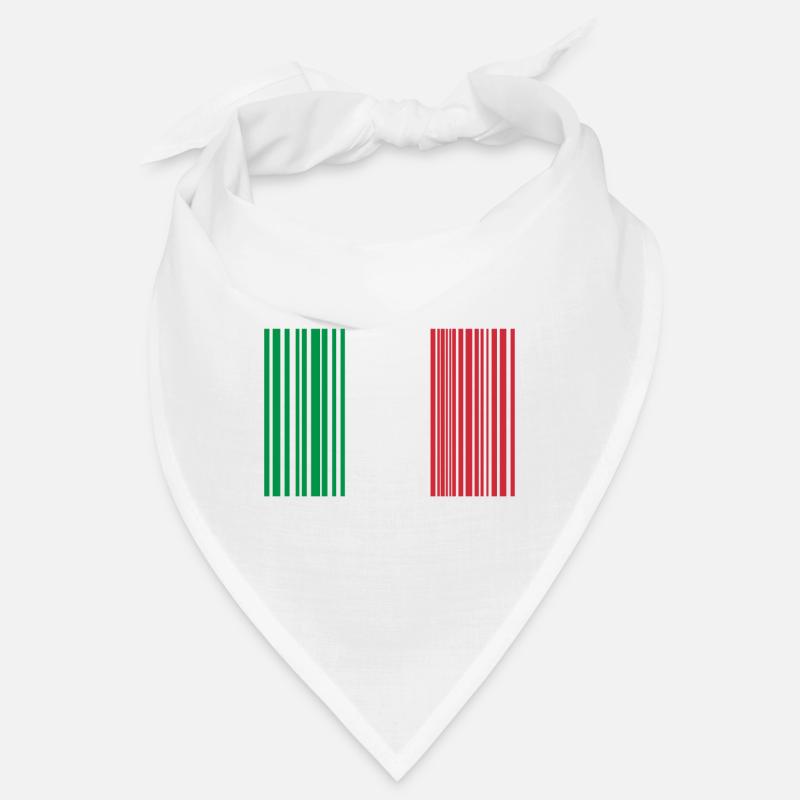 Italien Scan Nationalfahne Italy Barcode Bandana