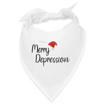 Merry Depression - Bandana - Weiß - Vorne