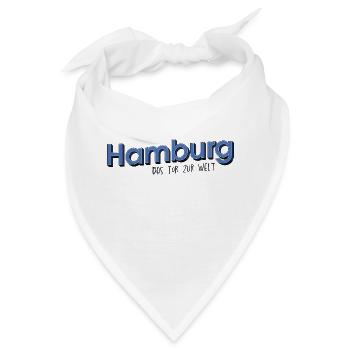 Das Tor zur Welt - Hamburg - Bandana - Weiß - Vorne