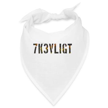 sms chat sprache befestigungen englisch drei 3 drei - Bandana - Weiß - Vorne