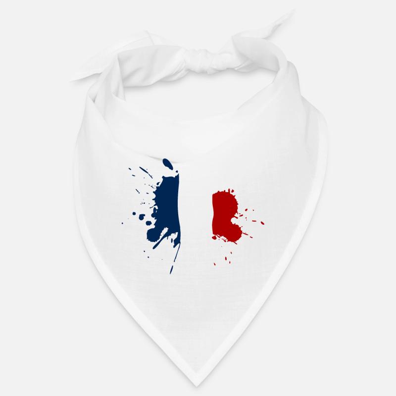 Frankreich Flagge Fleckendesign Bandana