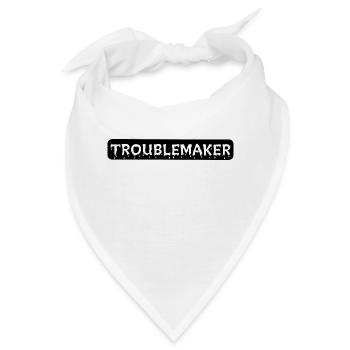 TROUBLEMAKER - Bandana - Weiß - Vorne