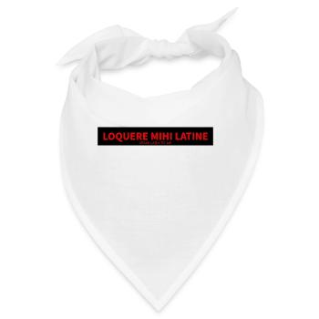latein - Bandana - Weiß - Vorne