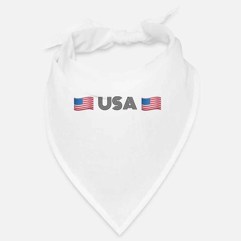 USA - Bandana - blanc