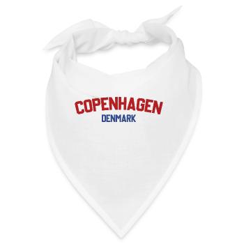 Kopenhagen, Dänemark - Bandana - Weiß - Vorne