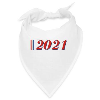 Jahr 2021 - Bandana - Weiß - Vorne