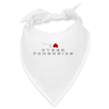 Ich hasse Cyber-Forensik - Bandana - Weiß - Vorne