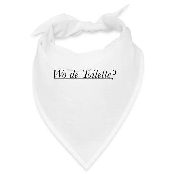 Eau de Toilette - Wo de Toilette? - Bandana - Weiß - Vorne