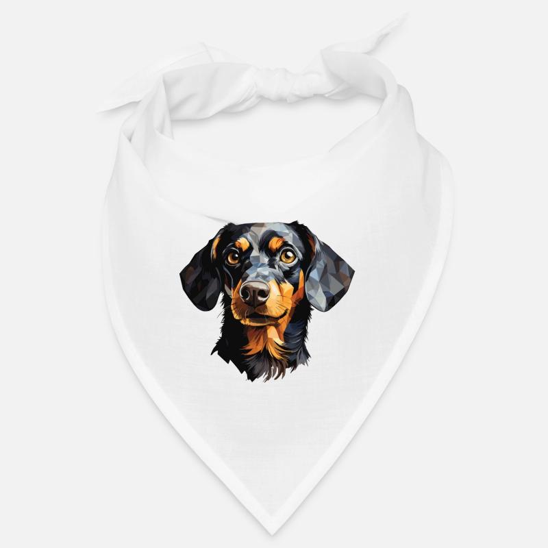 Dackel Polygon Design Bandana
