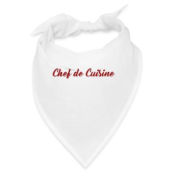 Chef de Cuisine - Bandana - Weiß - Vorne