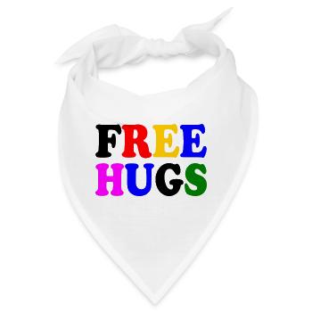 Free hugs - Bandana - Weiß - Vorne