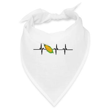 Herzschlag Mais - Bandana - Weiß - Vorne