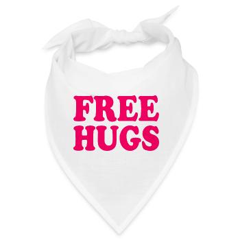 Free hugs - Bandana - Weiß - Vorne