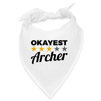 Okayest Archer - Bandana - Weiß - Vorne
