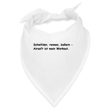 Schwitzen Rennen Airsoft - Bandana - Weiß - Vorne