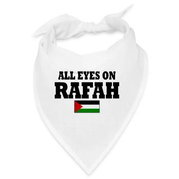 all eyes on rafah - Bandana - Weiß - Vorne