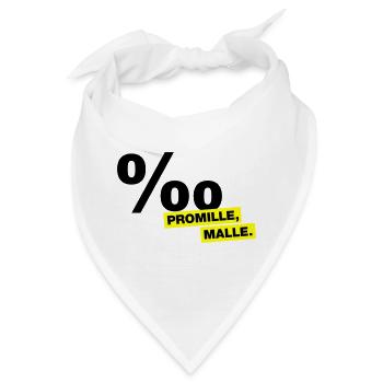Promille, Malle - Bandana - Weiß - Vorne