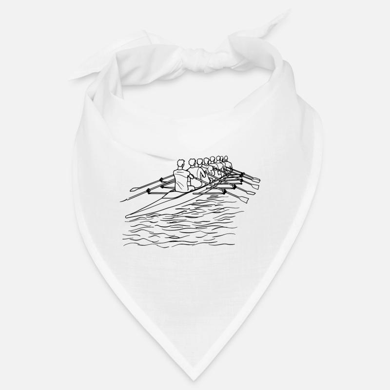 Rowing Team Line Art Bandana