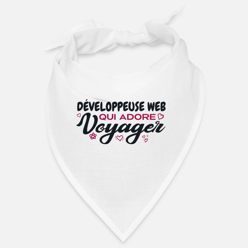 Développeuse web globe-trotteuse passionnée voyage Bandana