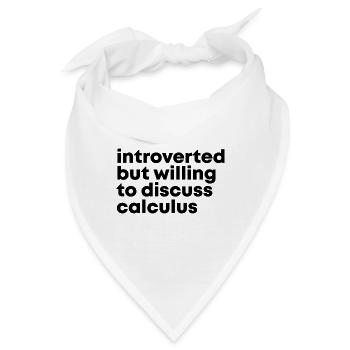 Kalkül Kalkül Kalkül - Bandana - Weiß - Vorne