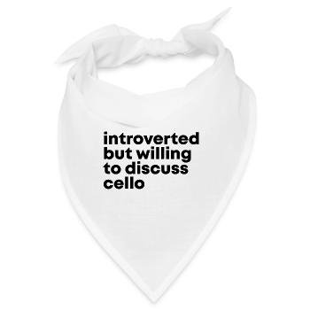 Cello Cello Cello - Bandana - Weiß - Vorne