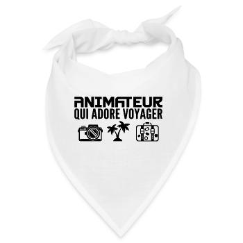 Reisende und Entertainer: Leidenschaft und Entdeckung - Bandana - Weiß - Vorne
