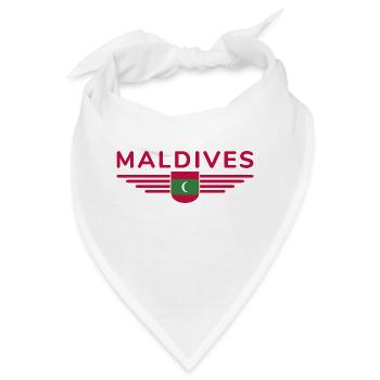 Malediven Fans: Exklusive Shirts - Bandana - Weiß - Vorne
