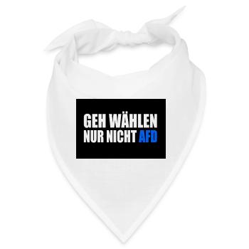 Afd - Bandana - Weiß - Vorne