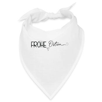 Frohe Ostern ❤️🐰 - Bandana - Weiß - Vorne