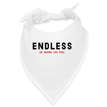 ENDLOS Geh dorthin, wo du dich fühlst - Bandana - Weiß - Vorne