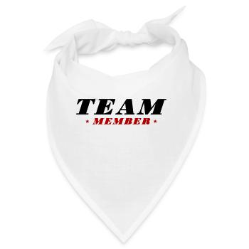 Team Mitglied - Bandana - Weiß - Vorne