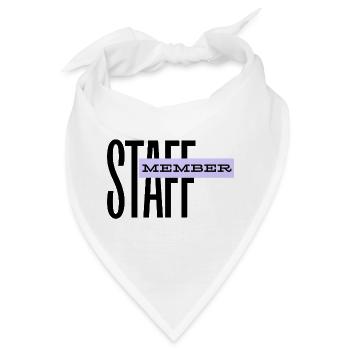 STAFF Member - Team Personal - ORGA - Mitarbeiter - Bandana - Weiß - Vorne