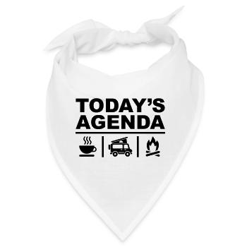 Todays Agenda - Bandana - Weiß - Vorne