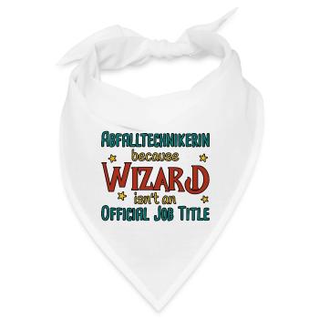 Abfalltechnikerin Wizard - Bandana - Weiß - Vorne