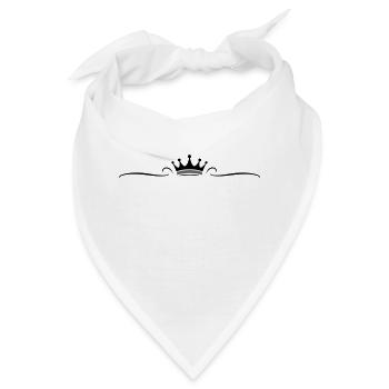 Krone Symbolik - Bandana - Weiß - Vorne