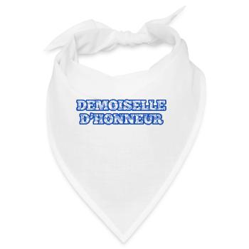 Blaue Chinoiserie Brautjungfer - Bandana - Weiß - Vorne