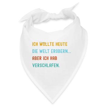 Engagement mit humorvoller Weltanschauung - Bandana - Weiß - Vorne