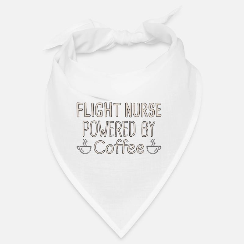 Flight Nurse Powered By Coffee Luftrettung Bandana