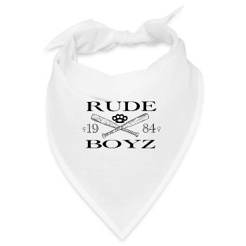 "Roud Boyz 1984 – Streetwear Baseball Schläger & Celti - Bandana - Weiß - Vorne