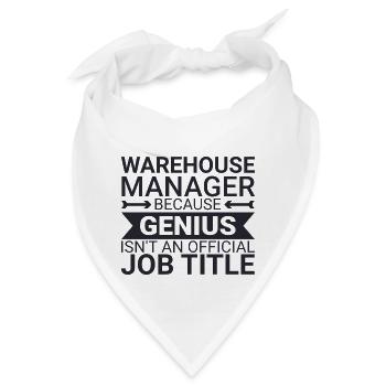 Warehouse Manager Genius - Bandana - Weiß - Vorne
