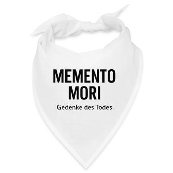 Memento Mori – Stoisches T-Shirt - Bandana - Weiß - Vorne