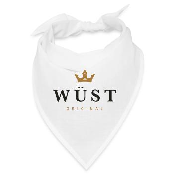 Wüst-Original-Familienlogo - Bandana - Weiß - Vorne
