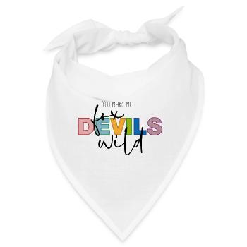 You make me fox devils wild - Bandana - Weiß - Vorne