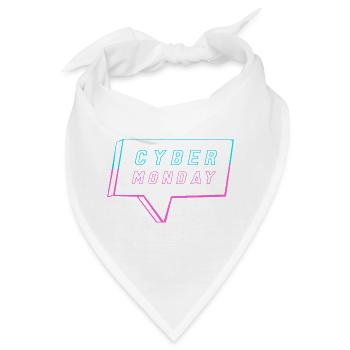 Kaufrausch Cyber Monday - Bandana - Weiß - Vorne