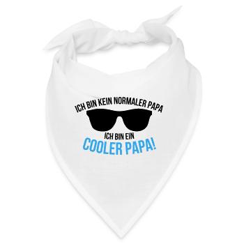 Ich bin ein cooler Papa Spruch - Bandana - Weiß - Vorne
