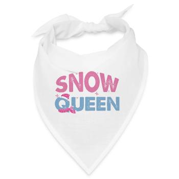 Schneekönigin Winterurlaub - Bandana - Weiß - Vorne