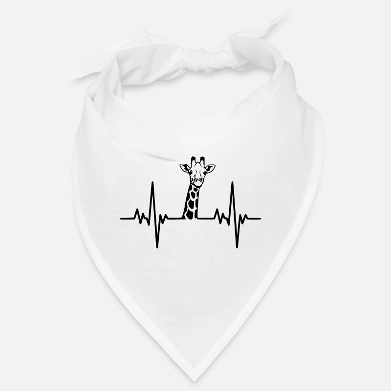 Giraffe Herzschlag Safari Design Bandana