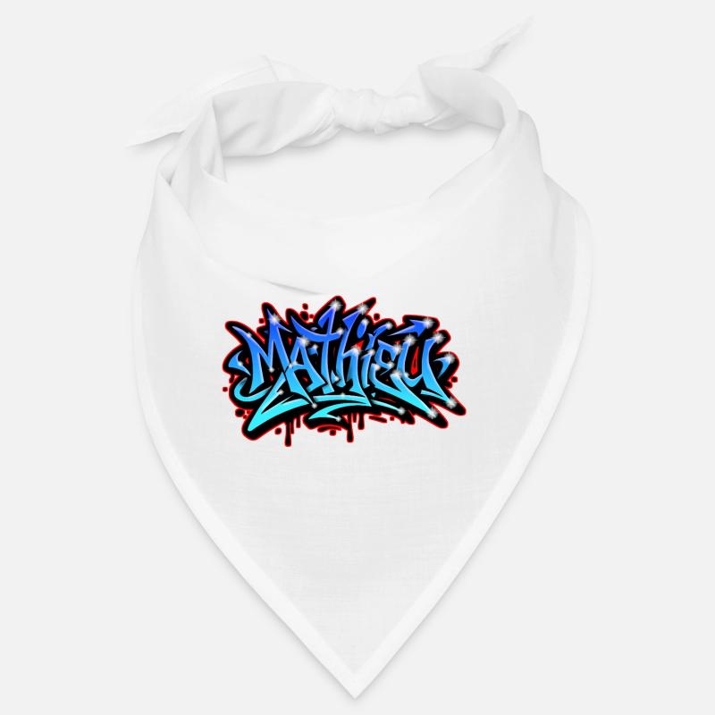 Mathieu Graffiti Neon Druckbar auf Textil Bandana