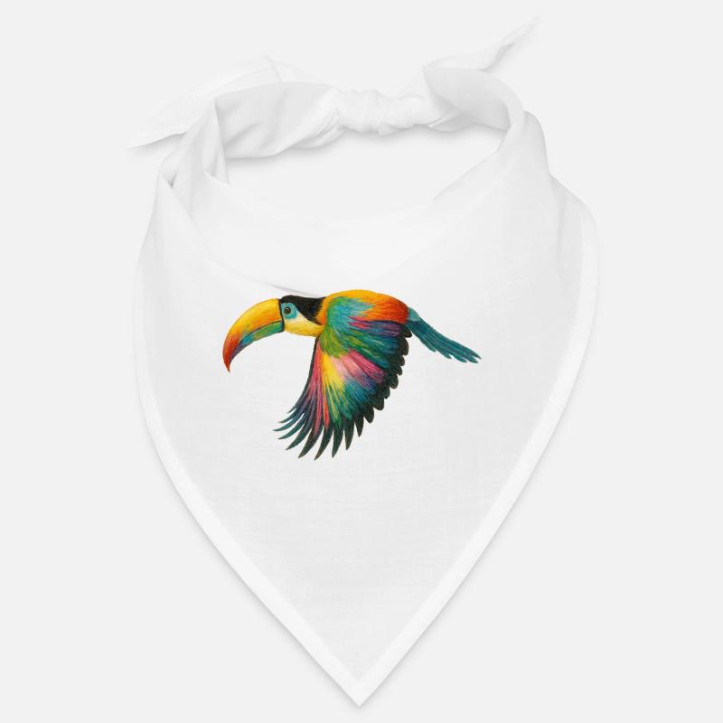 Regenbogen Papagei Muster Bandana